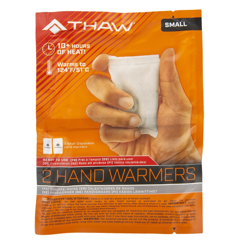 Thaw 2 SMALL DISPOSABLE HAND WARMERS
