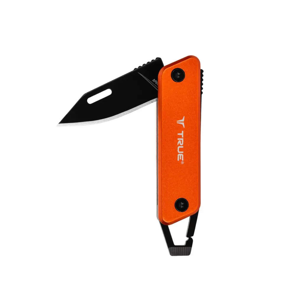 True Utility Modern Key Chain Knife - Orange