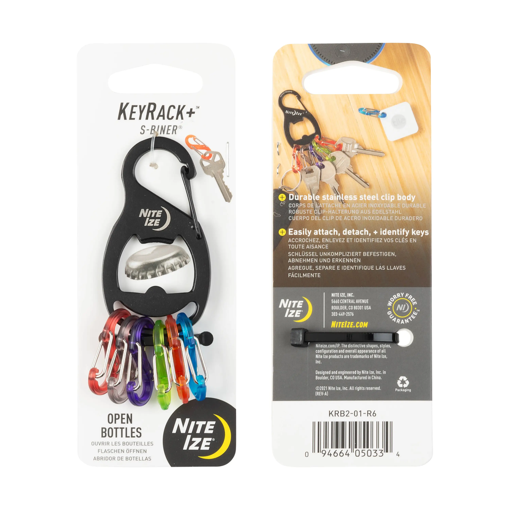 Nite Ize KeyRack+™ S-Biner® Black