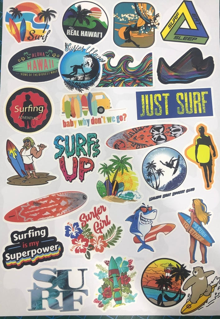 Surfing Sticker