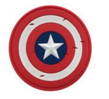 Shield of Captain America Battle Worn Full Color