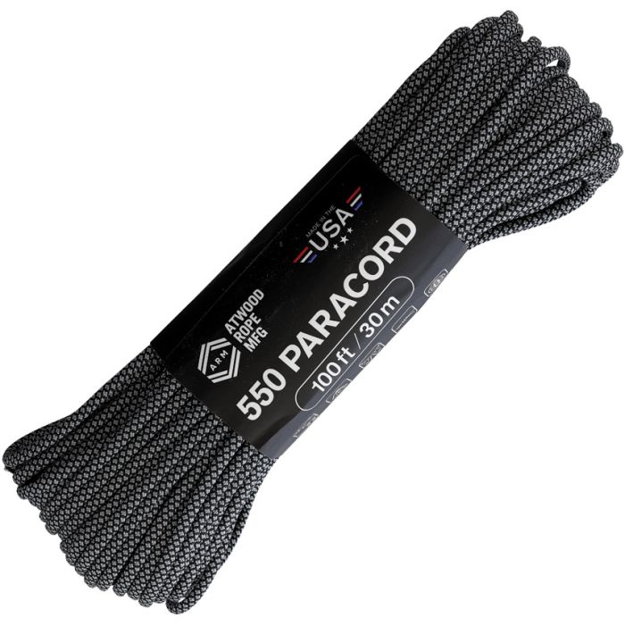 Atwood Parachute Cord Diamond Blk/Gry