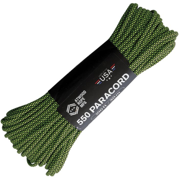 Atwood Parachute Cord Diamond Blk/Grn