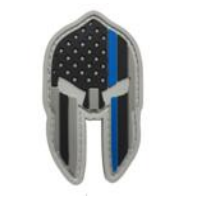 Tsno Spartan Helmet US flag with Thin Blue Line
