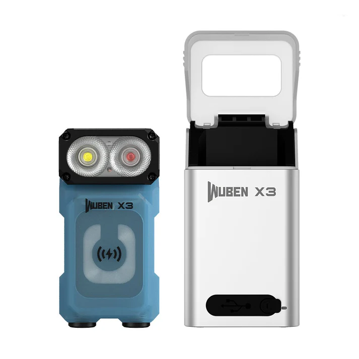 Wuben X3 Owl EDC Blue With Charging box