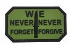 Tsno We Never Forget  Never Forgive  PVC Patch  Forest