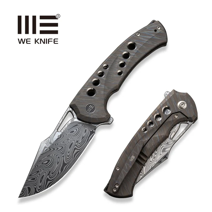 WE KNIFE Swiftfin Flipper & Thumb Hole Knife Titanium Handle