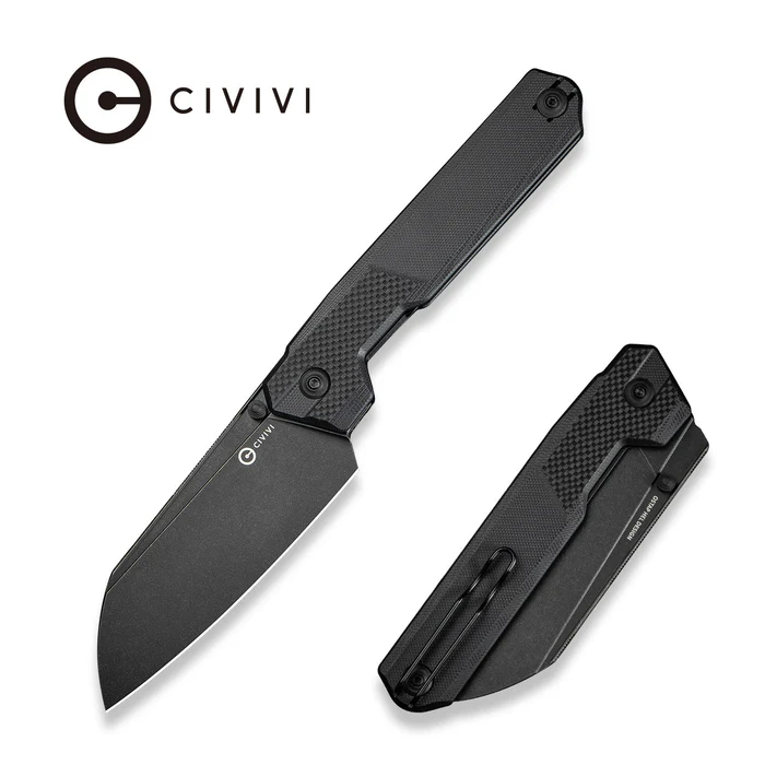 CIVIVI Hid Thumb Stud Knife G10 Handle Black