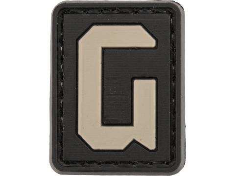 Tsno Letter G PVC Patch Grey