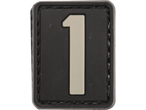 Tsno Number 1 PVC Patch Gray