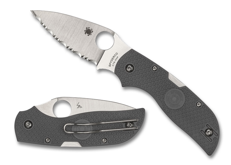 Spyderco CHAPARRAL GRAY LIGHTWEIGHT Serrated
