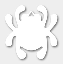Spyderco Bug Decal White