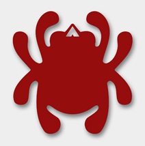 Spyderco Bug Decal Red