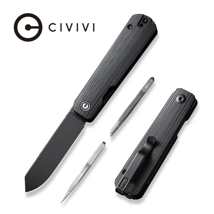 CIVIVI Sendy Milled Black G10