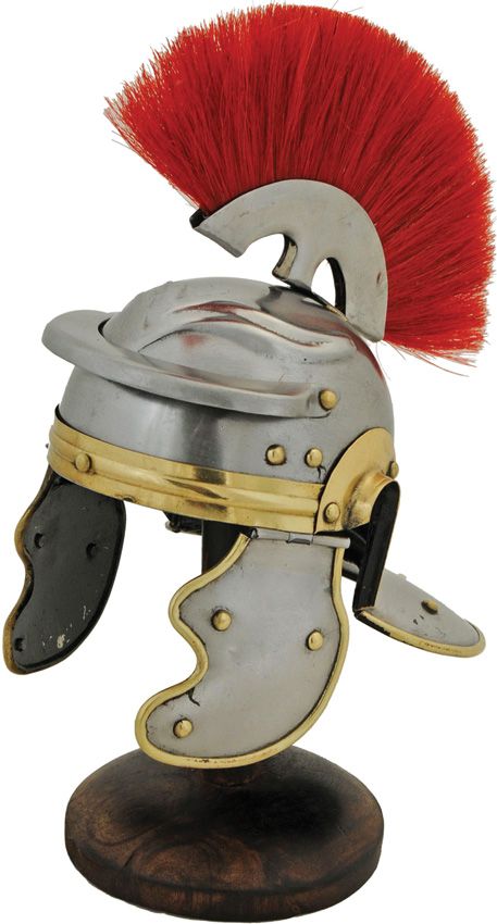 India Made Roman Helmet w/ Stand Spartan 