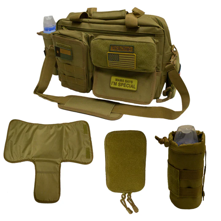 Tsno Tactical Diaper Bag Full Set - Tan
