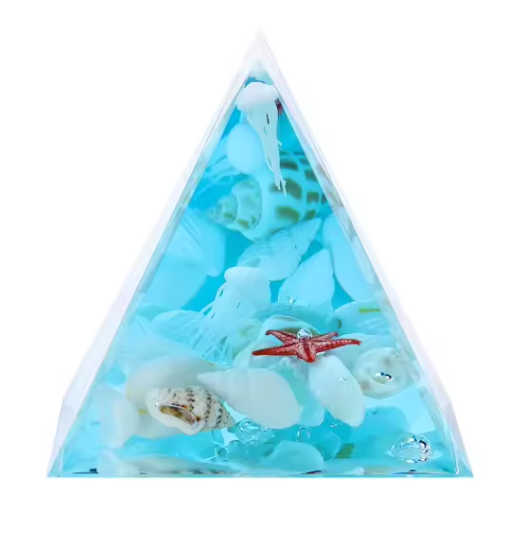Resin Jellyfish Pyramid 5cm