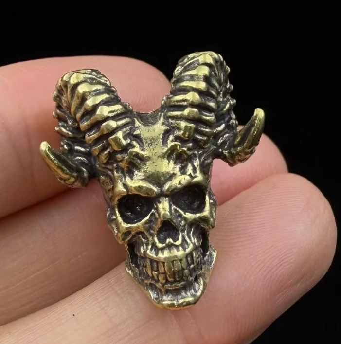 Beads Goat Skull - Gold