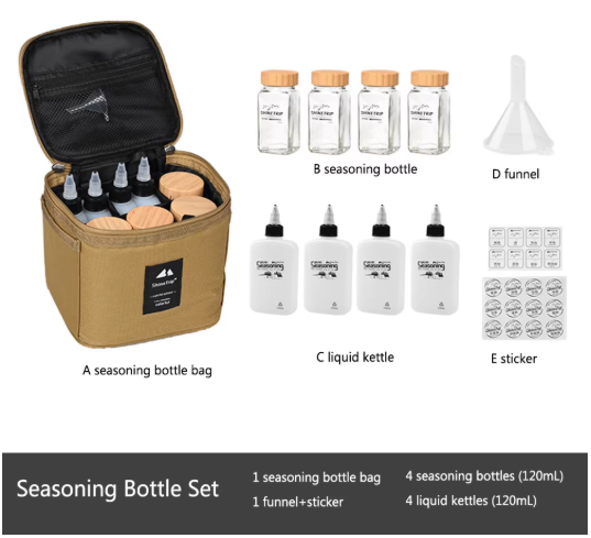 Shine trip  Seasoning Bottles Set - Sand