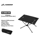 Shine trip Tactical Folding Cloth Table - Black