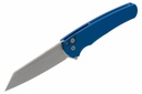 Pro-Tech Malibu Reverse Tanto - Blue Handle - Stonewashed MagnaCut Blade