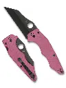 Spyderco YoJumbo Pink G-10 Black Blade Sprint Run
