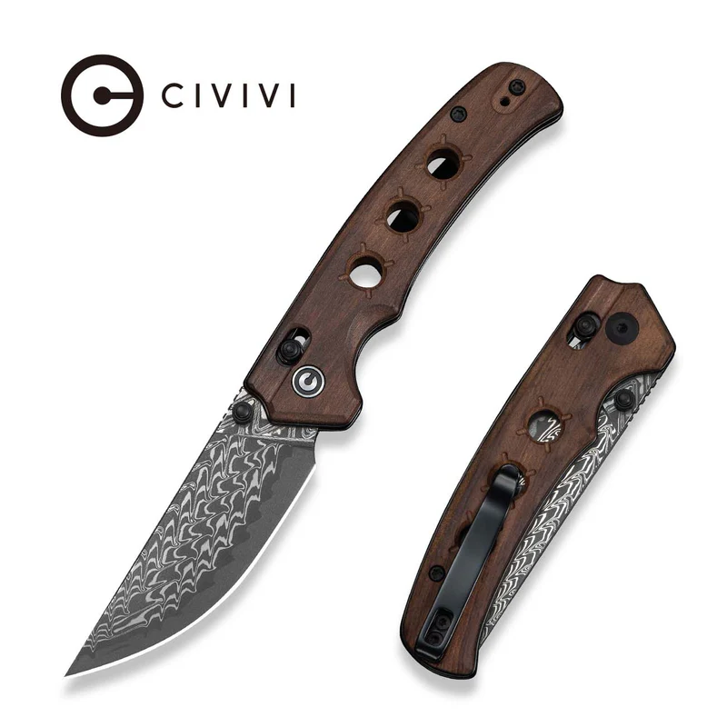CIVIVI Noctis Guibourtia Wood - Damascus 