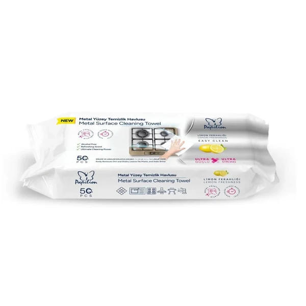 Papilion Metal Surface Cleaning Towel 50 pcs 